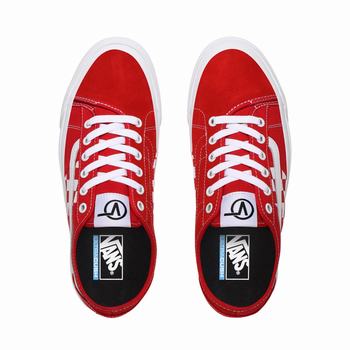 Panske Tenisky Vans Check Bess NI Červené/Biele VA67RCXAL